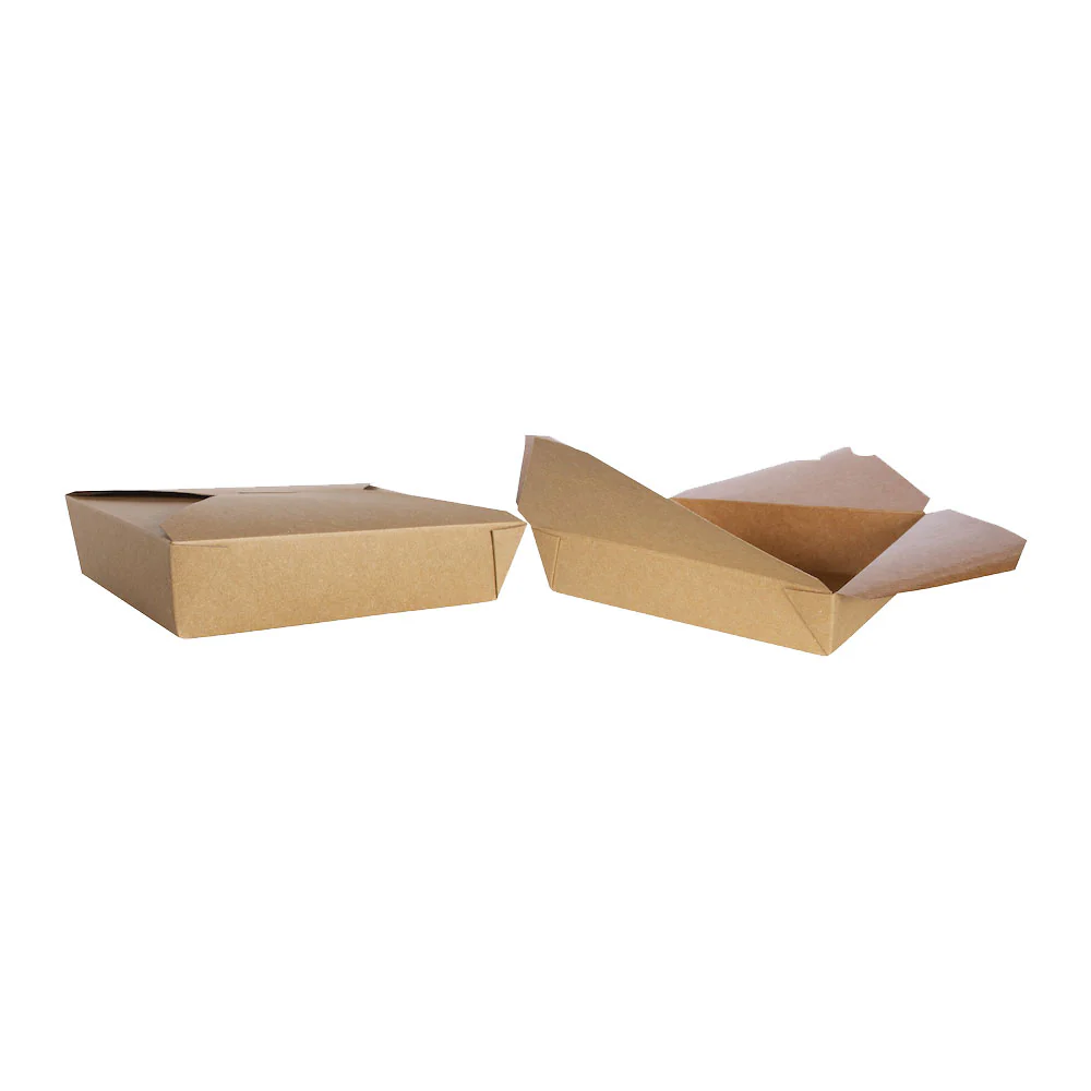 #2 Kraft Paper Box, 8-1/2" x 6-1/4" x 1-7/8", Bag of 50 - Image 2