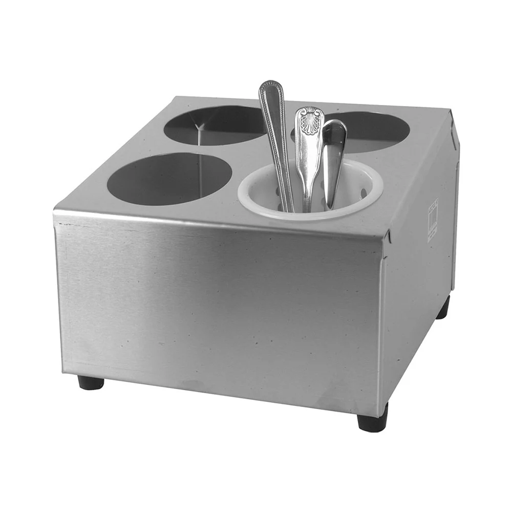4-Hole Stainless Steel Flatware Holder - Image 2
