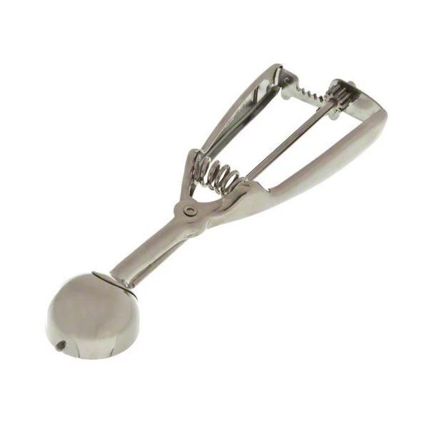Ambidextrous Stainless Steel Squeeze #50 Disher, 5/8 oz. - Image 2