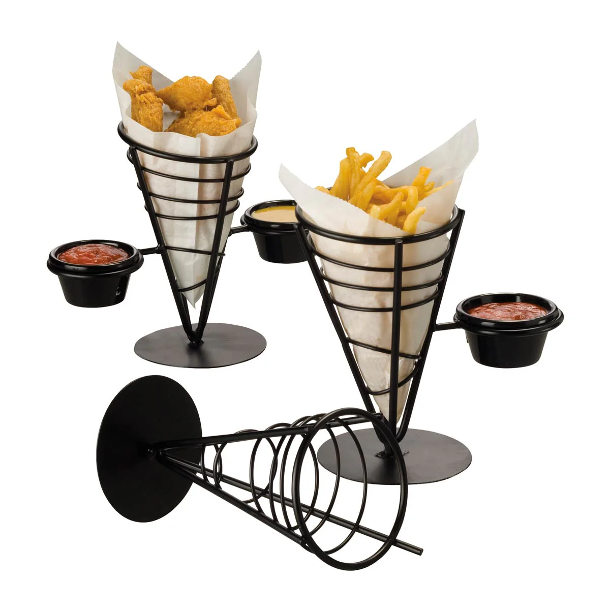 American Metalcraft FBC92 Ironworks Conical French Fry Basket, 9-3/8" - Image 2