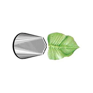Ateco 112 Large Tube / Decorating Tip, Leaf 3/8" - Image 2