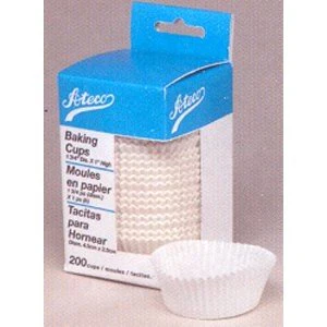 Ateco 6403 White Baking Cups, 1" x 3/4", Pack of 200 - Image 2