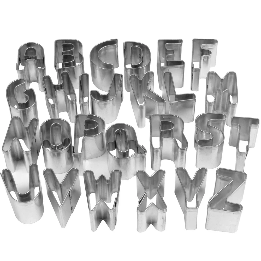 Ateco 6949 26-piece Tin Small Alphabet ABC Cutter Set, 1" - Image 2