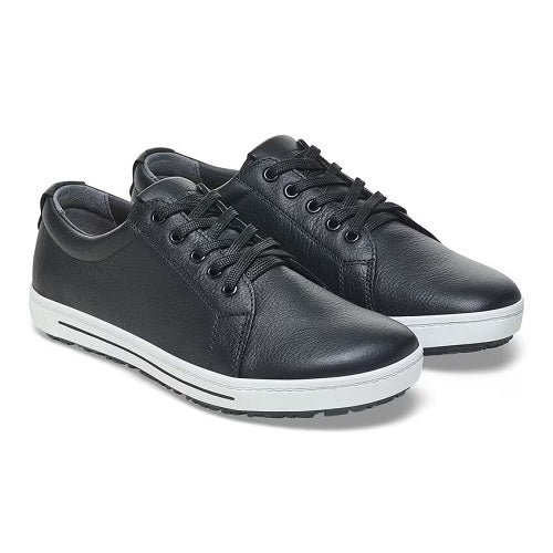 Birkenstock QO500 Sneaker, Black Leather with Black Laces, Men's 12-12.5 - Image 4