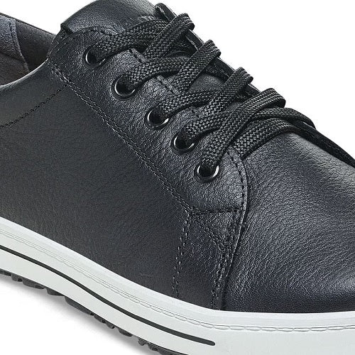 Birkenstock QO500 Sneaker, Black Leather with Black Laces, Women's 12-12.5 / Men's 10-10.5 - Image 6