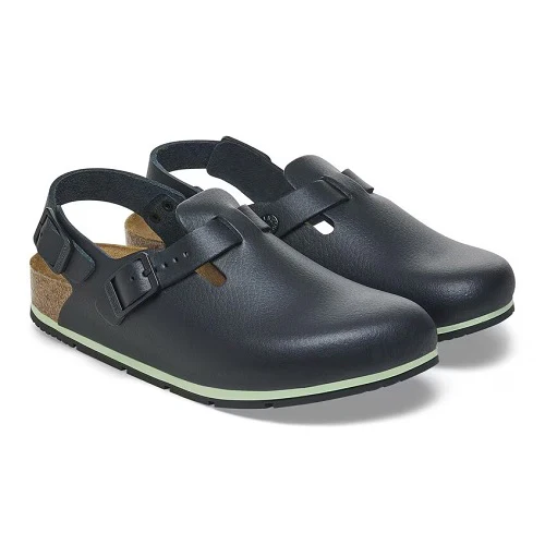 Birkenstock Tokio Pro Clog, Black Leather, Men's 11-11.5 - Image 3
