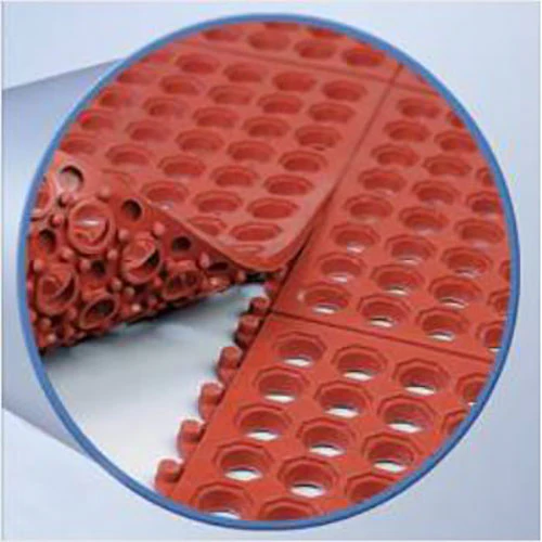 Cactus 2523 VIP Prima Grease Resistant Floor Mat, Red, 36" x 36" x 1/2" - Image 3
