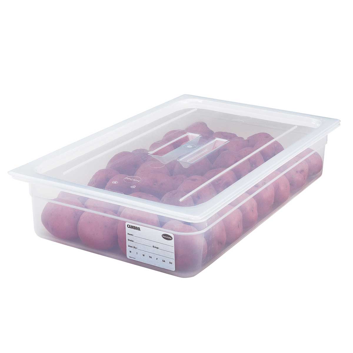 Cambro 10PPCH190 Translucent Food Pan Lid w/ Handle, Full Size - Image 2