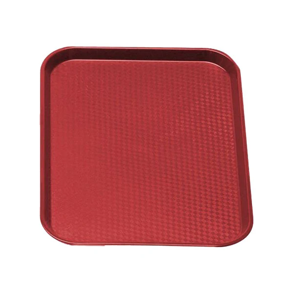 Cambro 1216FF416 Fast Food Tray, Cranberry, 16" x 12" - Image 3