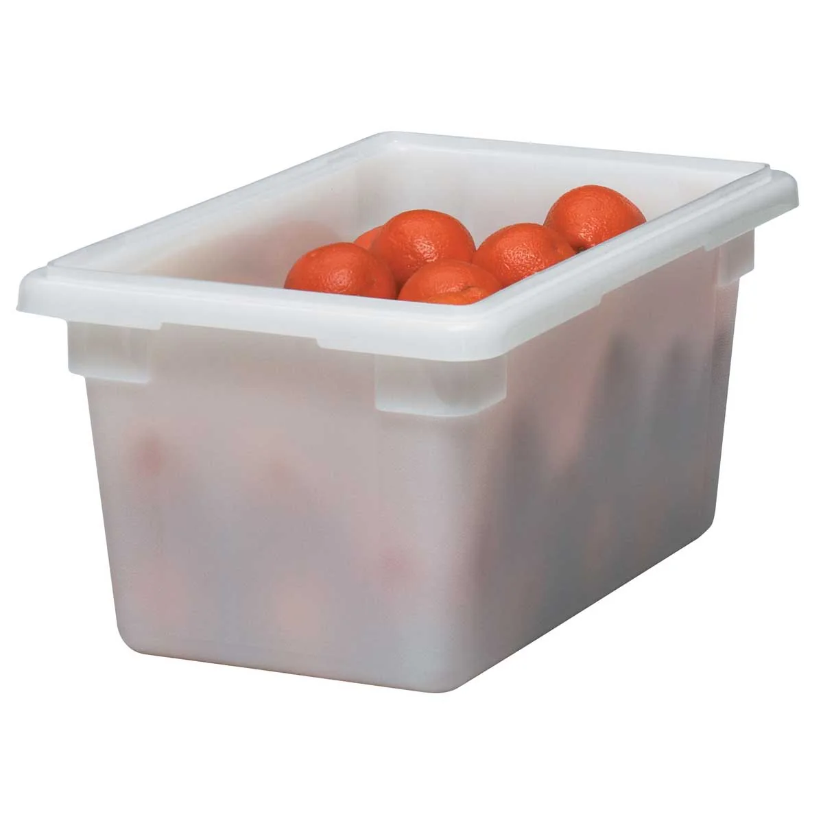 Cambro 12189P148 Poly 1/2 Size Food Box, White, 4.75 gal. - Image 2