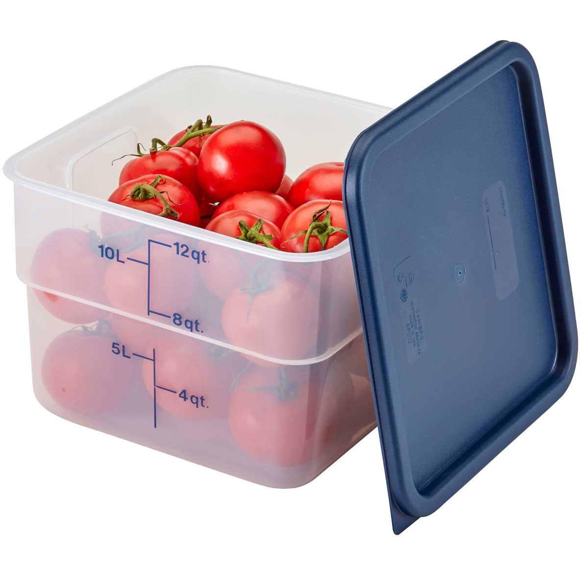 Cambro 12SFSPP190 CamSquare Storage Container, Translucent, 12 qt. - Image 2