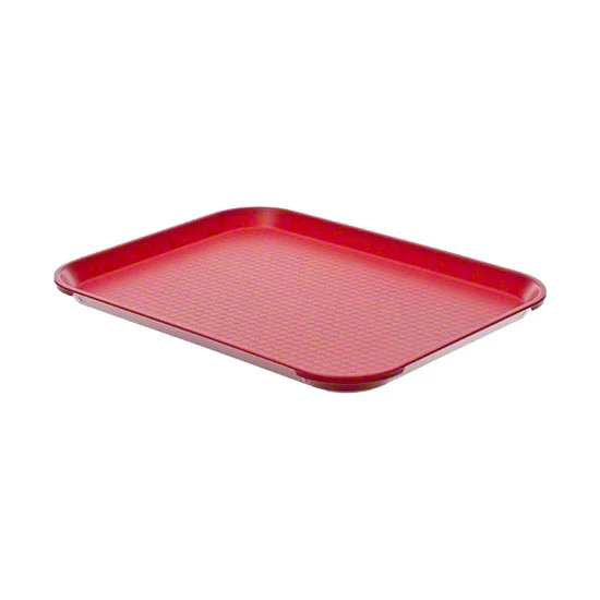 Cambro 1418FF163 Fast Food Tray, Red, 18" x 14" - Image 2