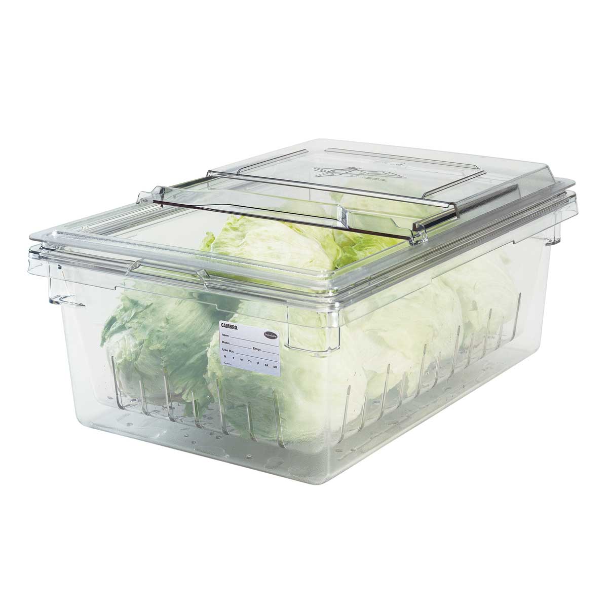 Cambro 18268CLRCW135 Camwear Food Box Colander for 18" x 26" x 9" box, Clear - Image 3