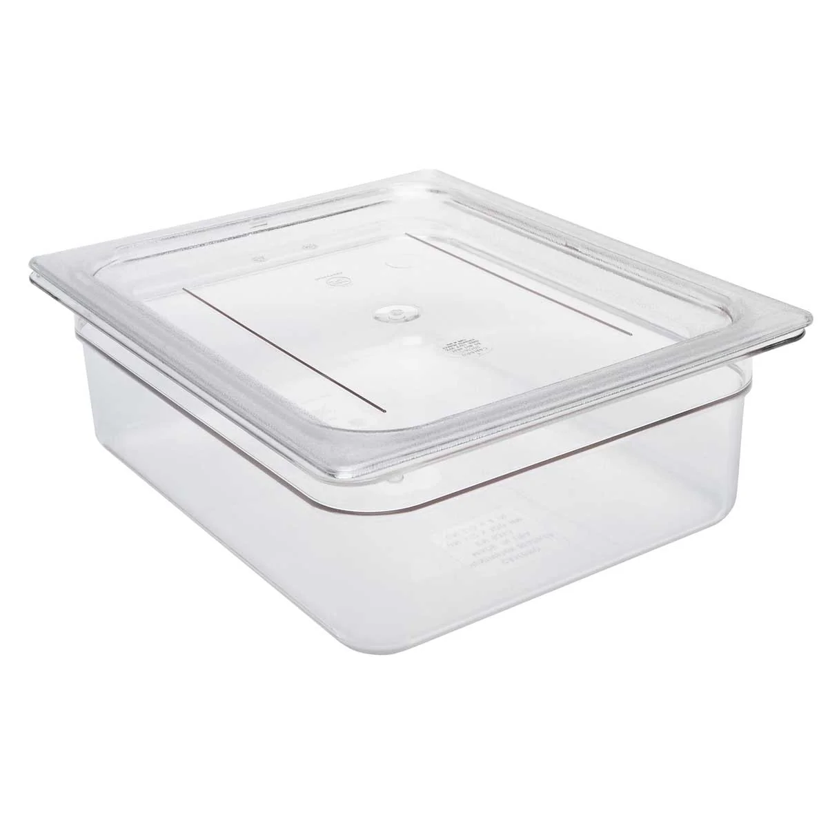 Cambro 20CWC135 Camwear Flat Food Pan Lid, Clear, 1/2 Size - Image 3