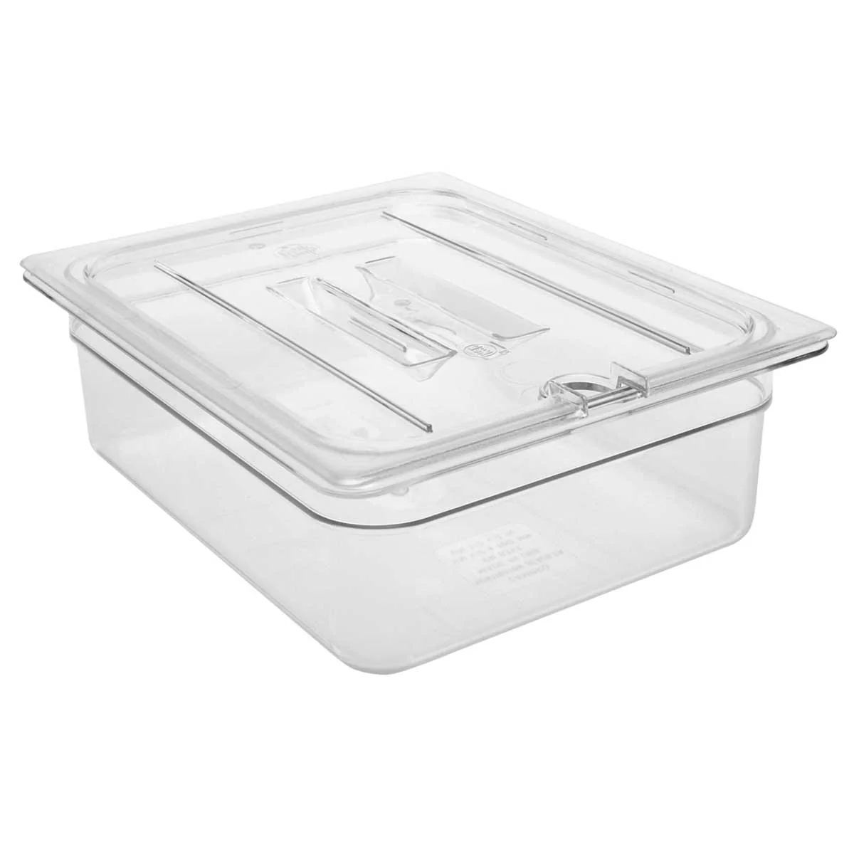 Cambro 20CWCHN135 Camwear Notched Food Pan Lid w/ Handle, Clear, 1/2 Size - Image 3