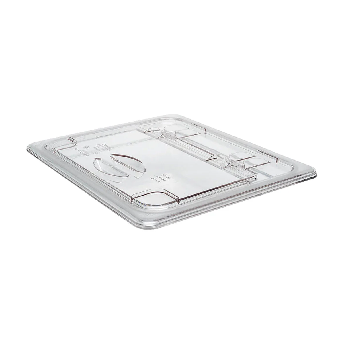 Cambro 20CWL135 Camwear Food Pan Flip Lid, Clear, 1/2 Size - Image 2