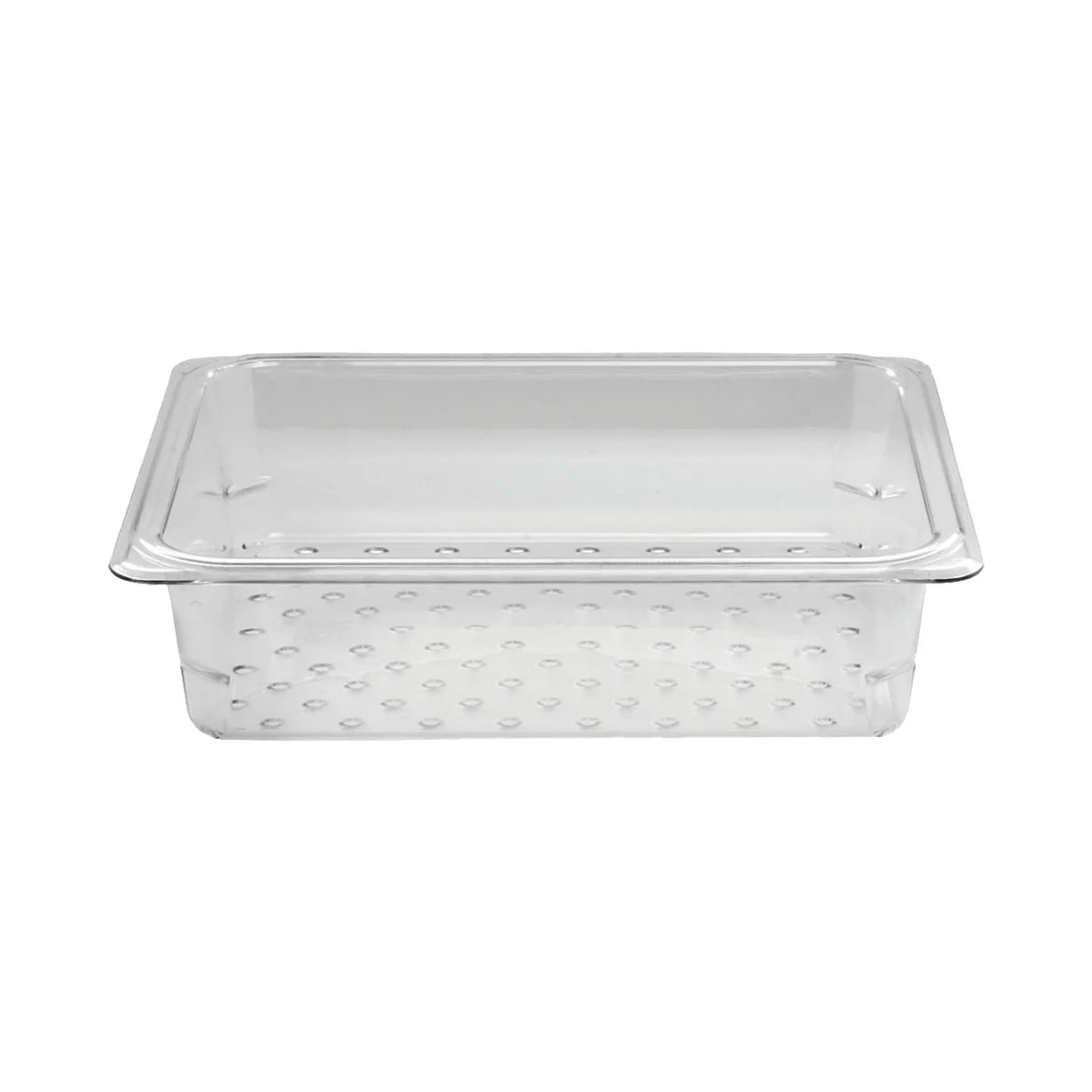 Cambro 23CLRCW135 Clear Colander Food Pan, 1/2 Size, 3" Deep - Image 2