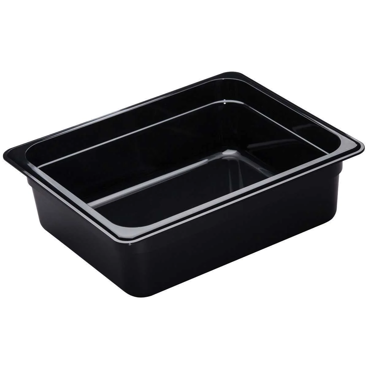 Cambro 24CW110 Camwear 1/2 Size Food Pan, Black, 4" Deep - Image 2