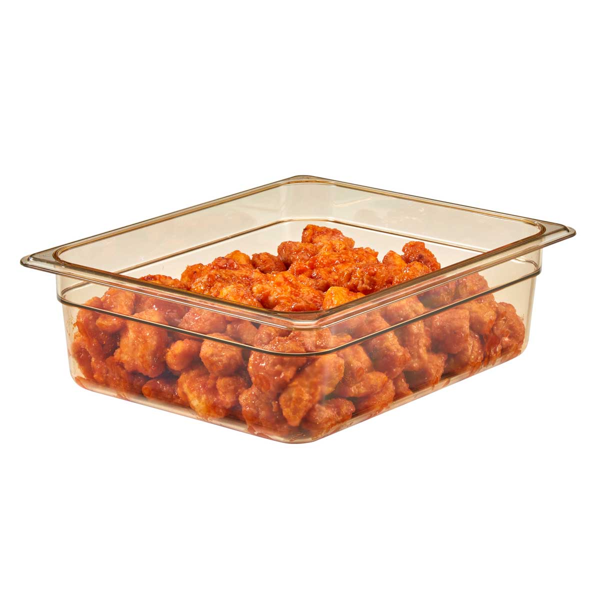 Cambro 24HP150 H-Pan 1/2 Size High Heat Food Pan, Amber, 4" Deep - Image 3