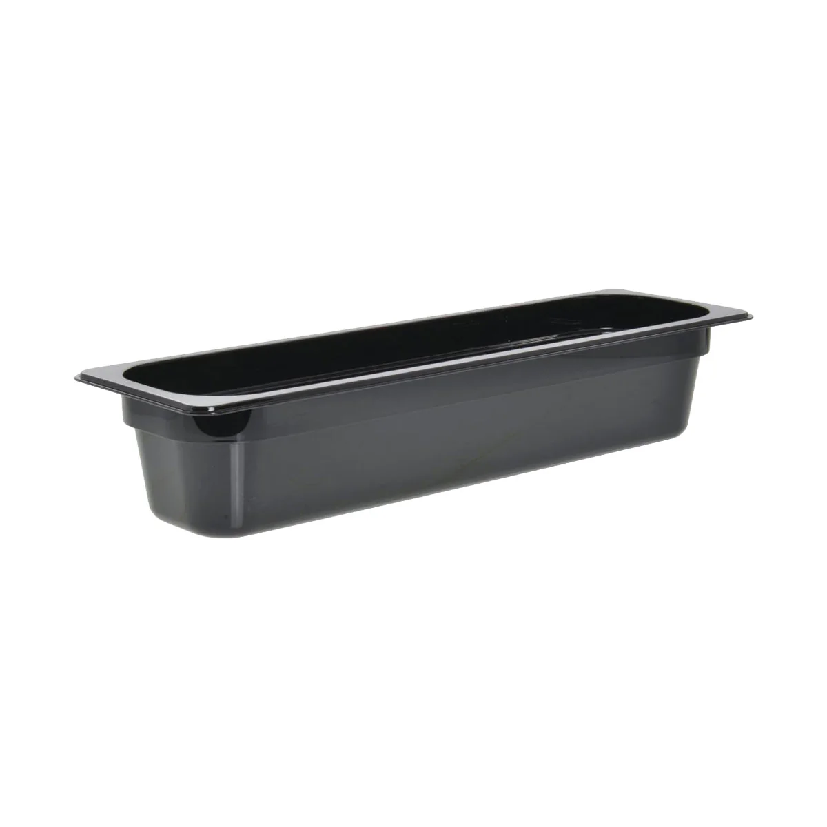 Cambro 24LPCW110 Camwear 1/2 Size Long Food Pan, Black, 4" Deep - Image 2