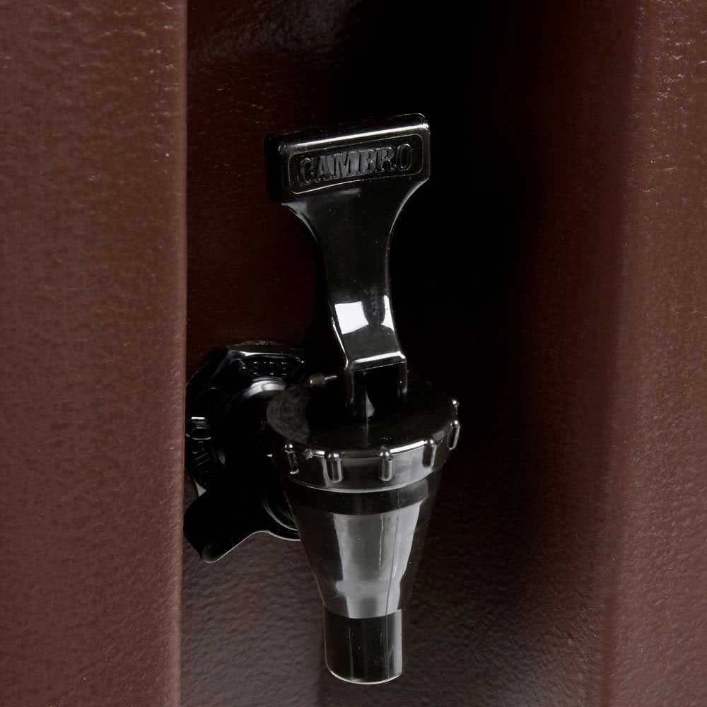 Cambro 250LCD131 Camtainer Beverage Dispenser, Dark Brown, 2.5 gal. - Image 6
