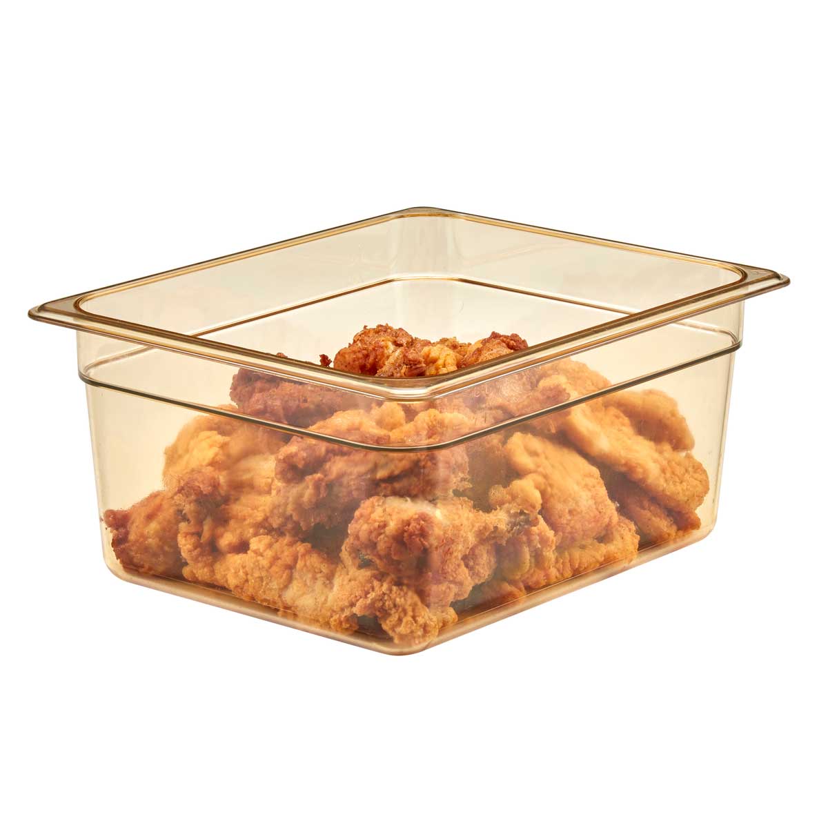 Cambro 26HP150 H-Pan 1/2 Size High Heat Food Pan, Amber, 6" Deep - Image 2