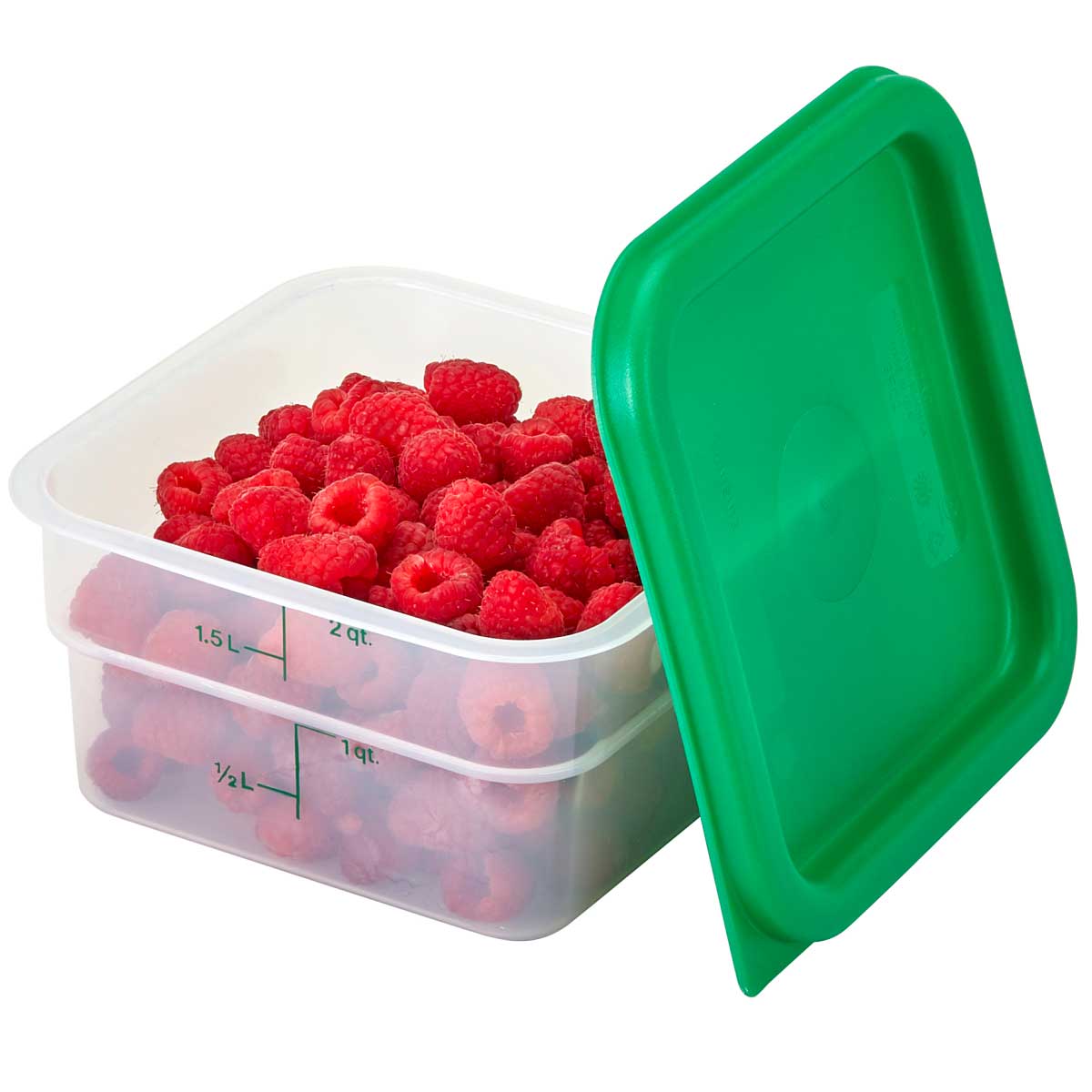 Cambro 2SFSPP190 CamSquare Storage Container, Translucent, 2 qt. - Image 3