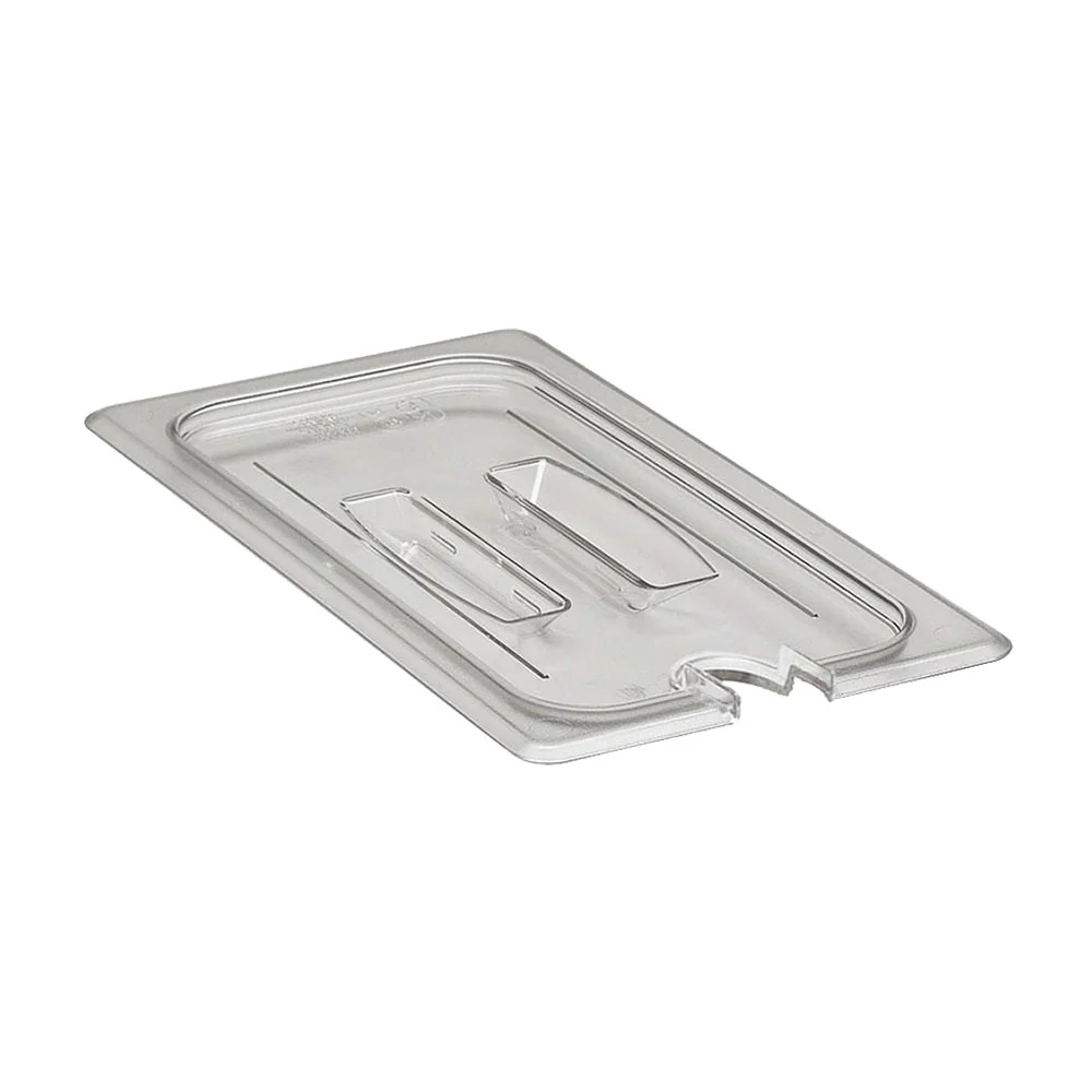 Cambro 30CWCHN135 Camwear Notched FAood Pan Lid w/ Handle, Clear, 1/3 Size - Image 2