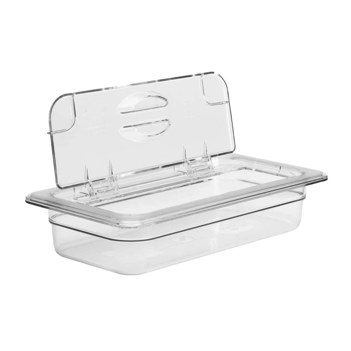 Cambro 30CWL135 Camwear Food Pan Flip Lid, Clear, 1/3 Size - Image 2