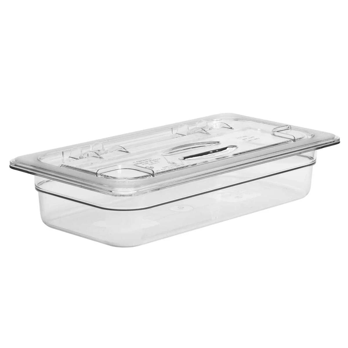 Cambro 30CWL135 Camwear Food Pan Flip Lid, Clear, 1/3 Size - Image 3