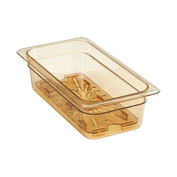 Cambro 30HPD150 H-Pan High Heat Drain Shelf, Amber, 1/3 Size - Image 2