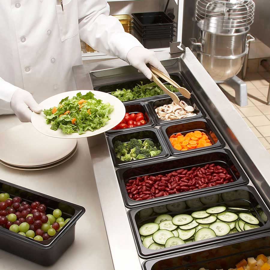 Cambro 34CW110 Camwear 1/3 Size Food Pan, Black, 4" Deep - Image 3