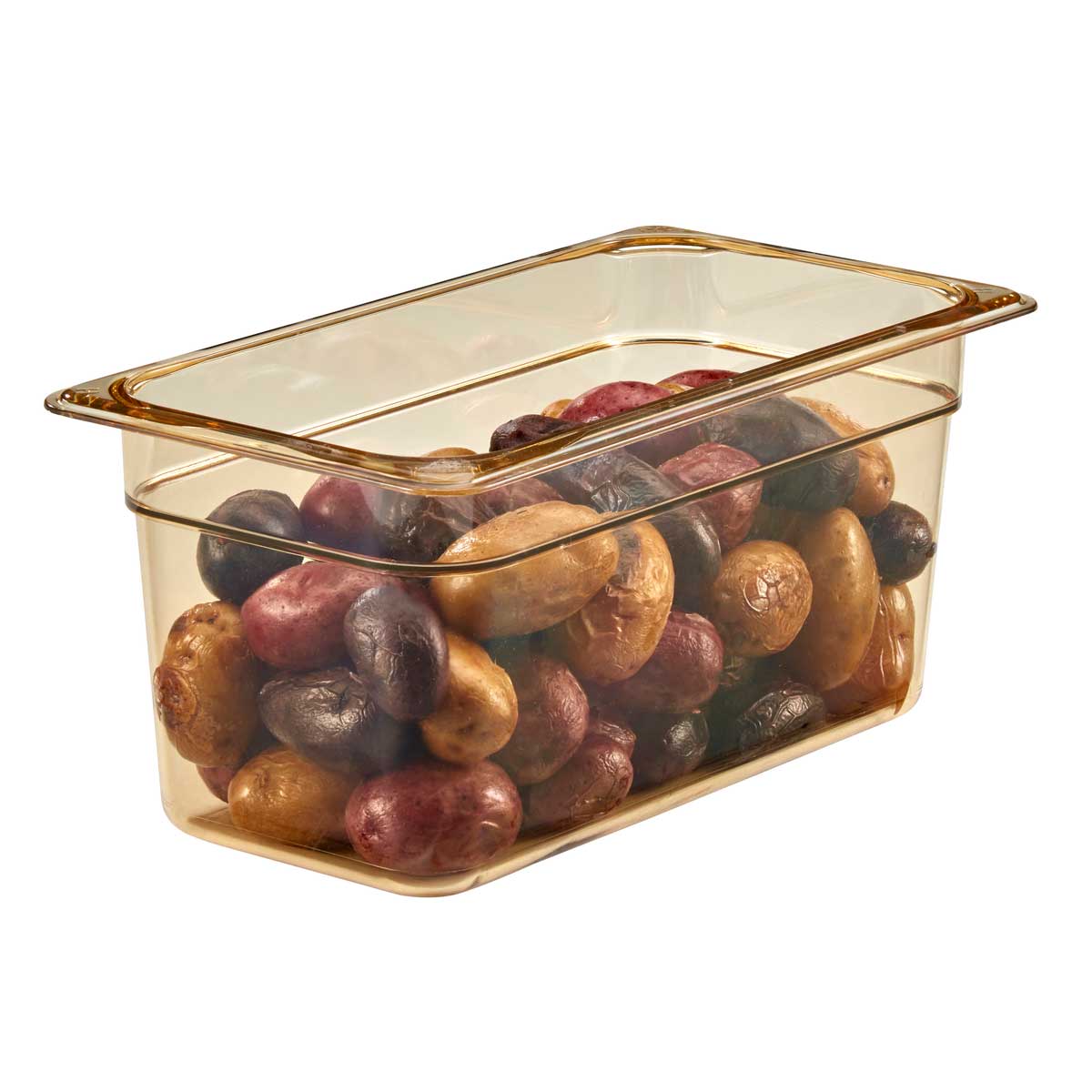 Cambro 36HP150 H-Pan 1/3 Size High Heat Food Pan, Amber, 6" Deep - Image 2