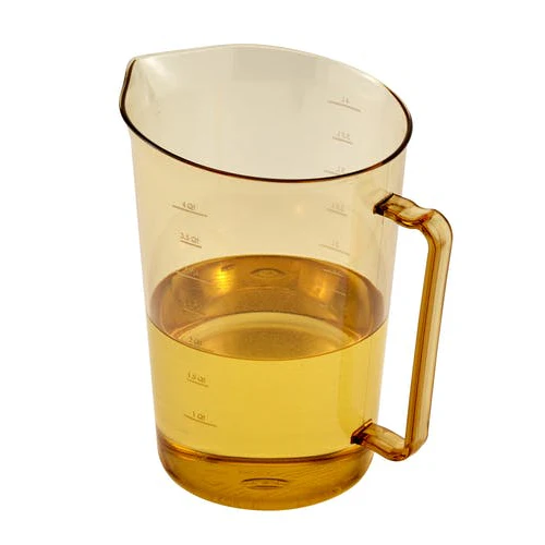 Cambro 400MCH150 High Heat Measuring Cup, Amber, 4 qt. - Image 3
