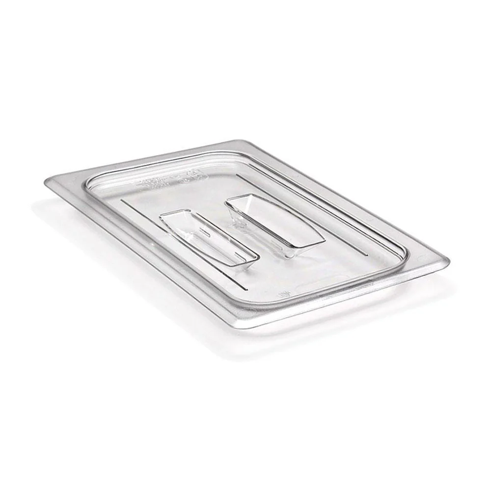 Cambro 40CWCH135 Camwear Food Pan Lid w/ Handle, Clear, 1/4 Size - Image 2