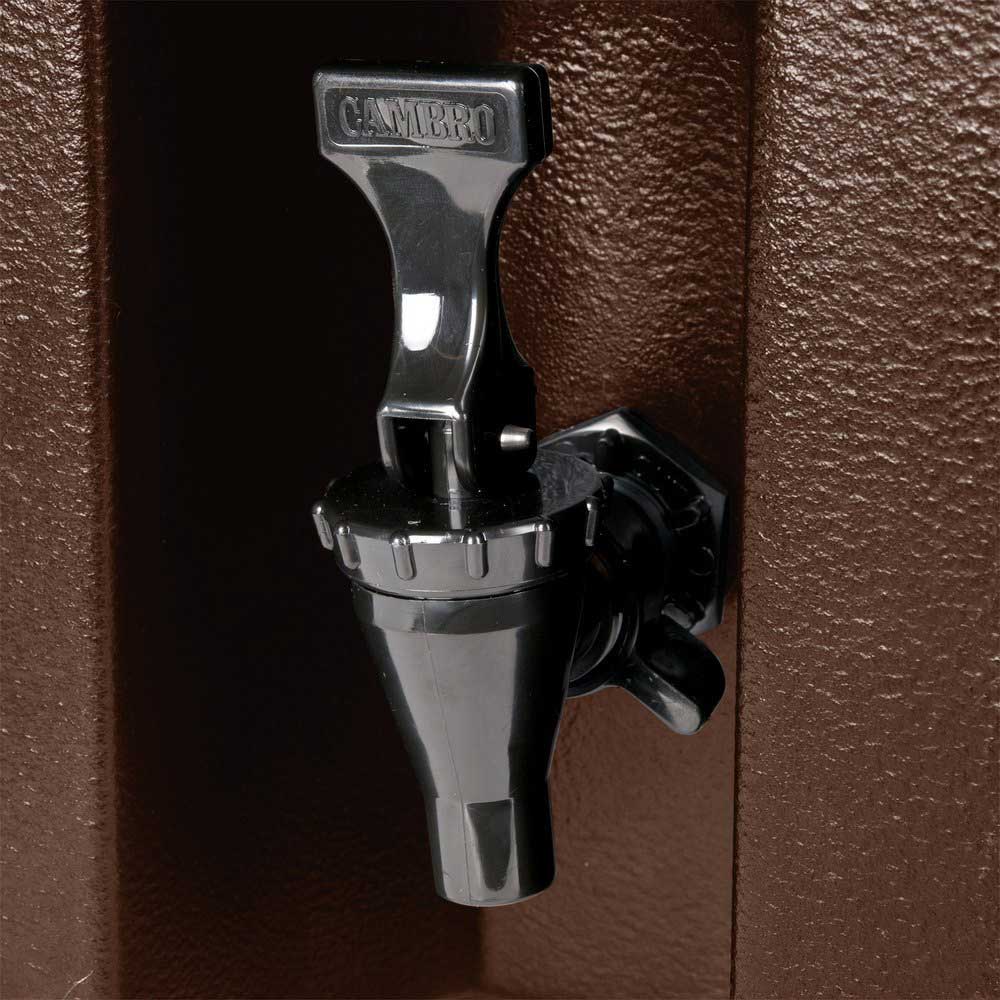 Cambro 500LCD131 Camtainer Beverage Dispenser, Dark Brown, 4.75 gal. - Image 4