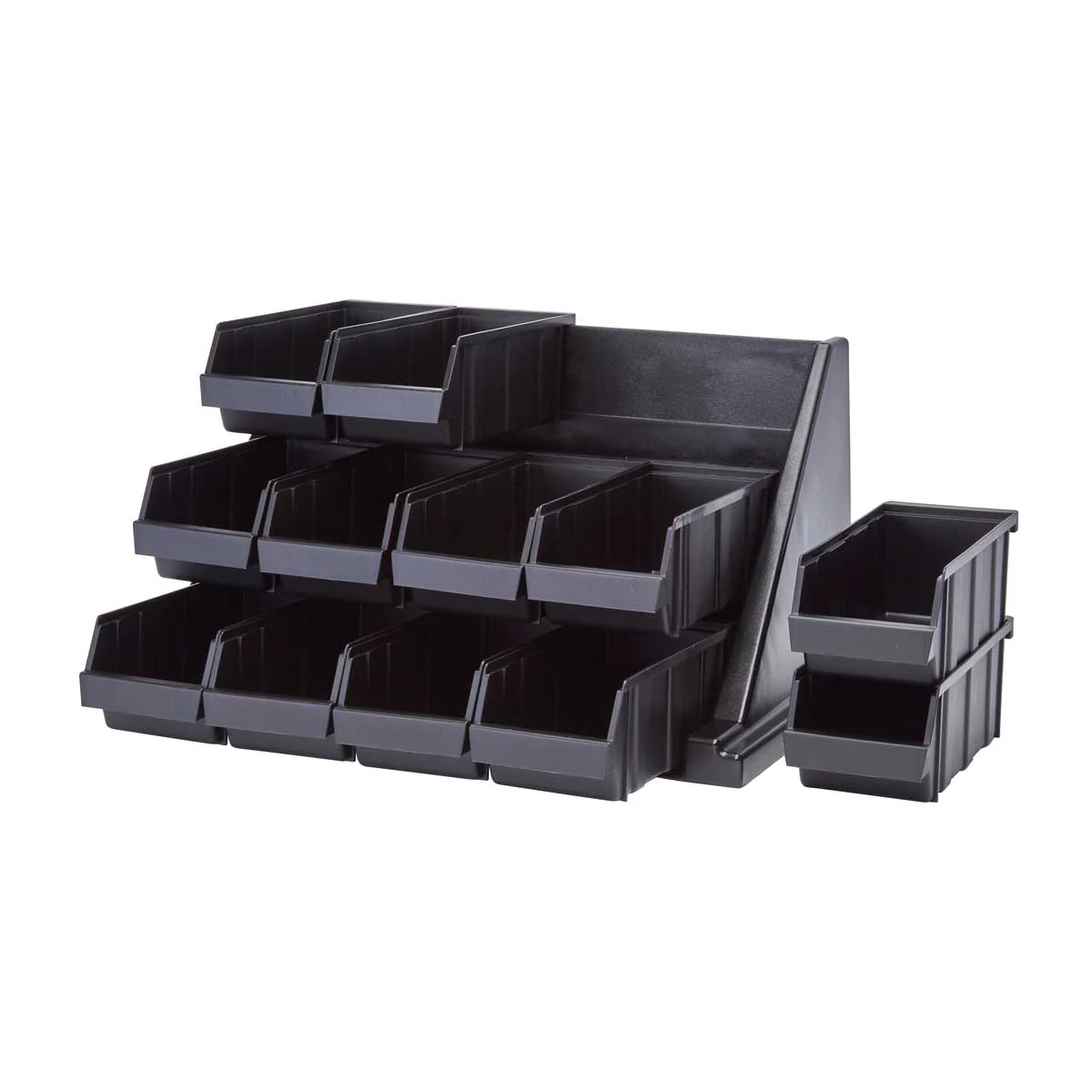Cambro 5412CBP110 Versa Organizer Bin, Black, 5" x 4-1/4" x 12" - Image 2