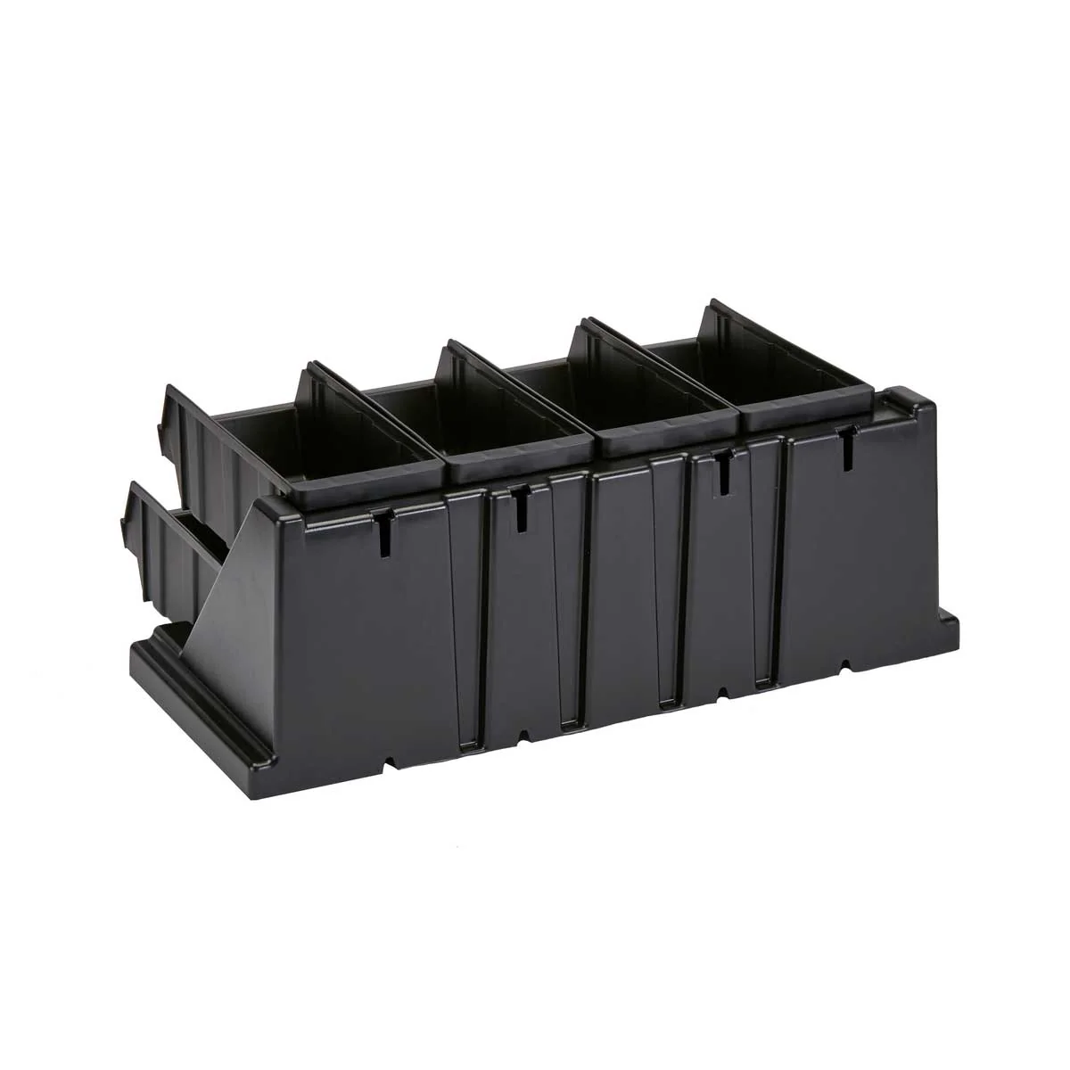 Cambro 8RS8110 Versa Organizer Rack, Black, 8 Bins - Image 4