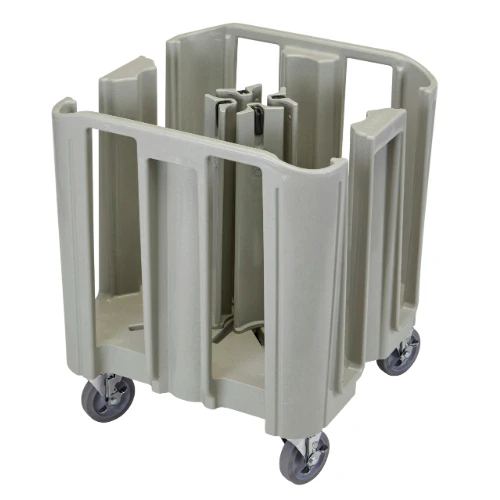 Cambro ADSC480 S-Series Dish Caddy for 4-5/8" to 12" Round Dishes, 4 Towers, Speckled Grey - Image 2