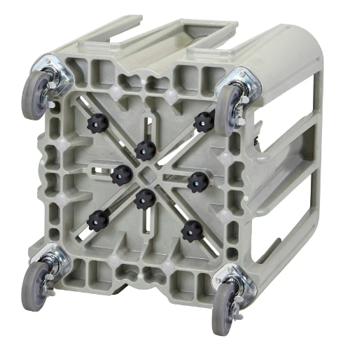 Cambro ADSC480 S-Series Dish Caddy for 4-5/8" to 12" Round Dishes, 4 Towers, Speckled Grey - Image 4