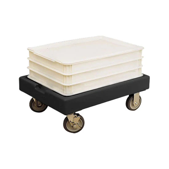 Cambro CD1826PDB110 Pizza Dough Box Camdolly, Black, 300 lb. - Image 2