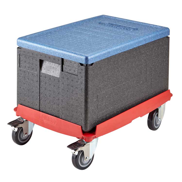 Cambro CDC300358 Cam GoBox Camdolly, Hot Red, 550 lb. - Image 2