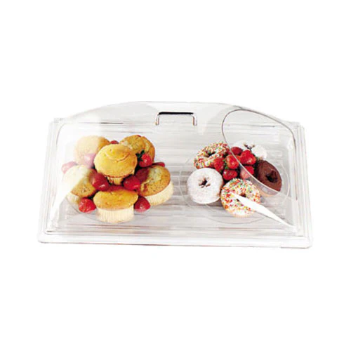 Cambro DD1220ECW135 Camwear Display Dome Cover w/ End Cut, Clear, 12" x 20" - Image 2