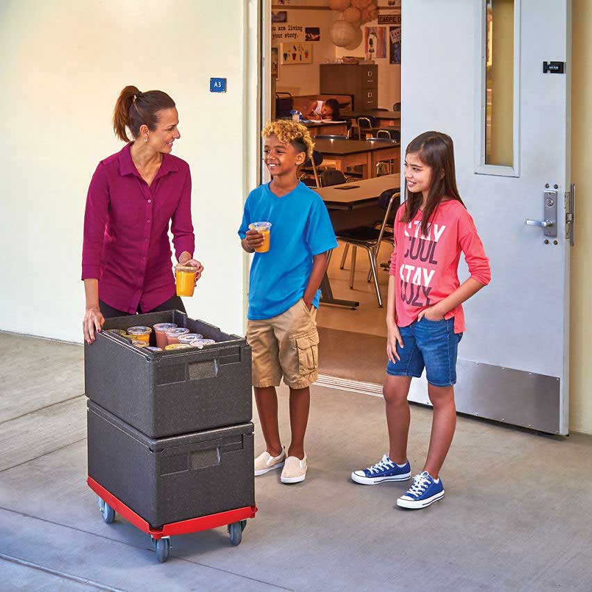 Cambro EPP180110 Cam GoBox Top Loader Food Carrier, Black - Image 3