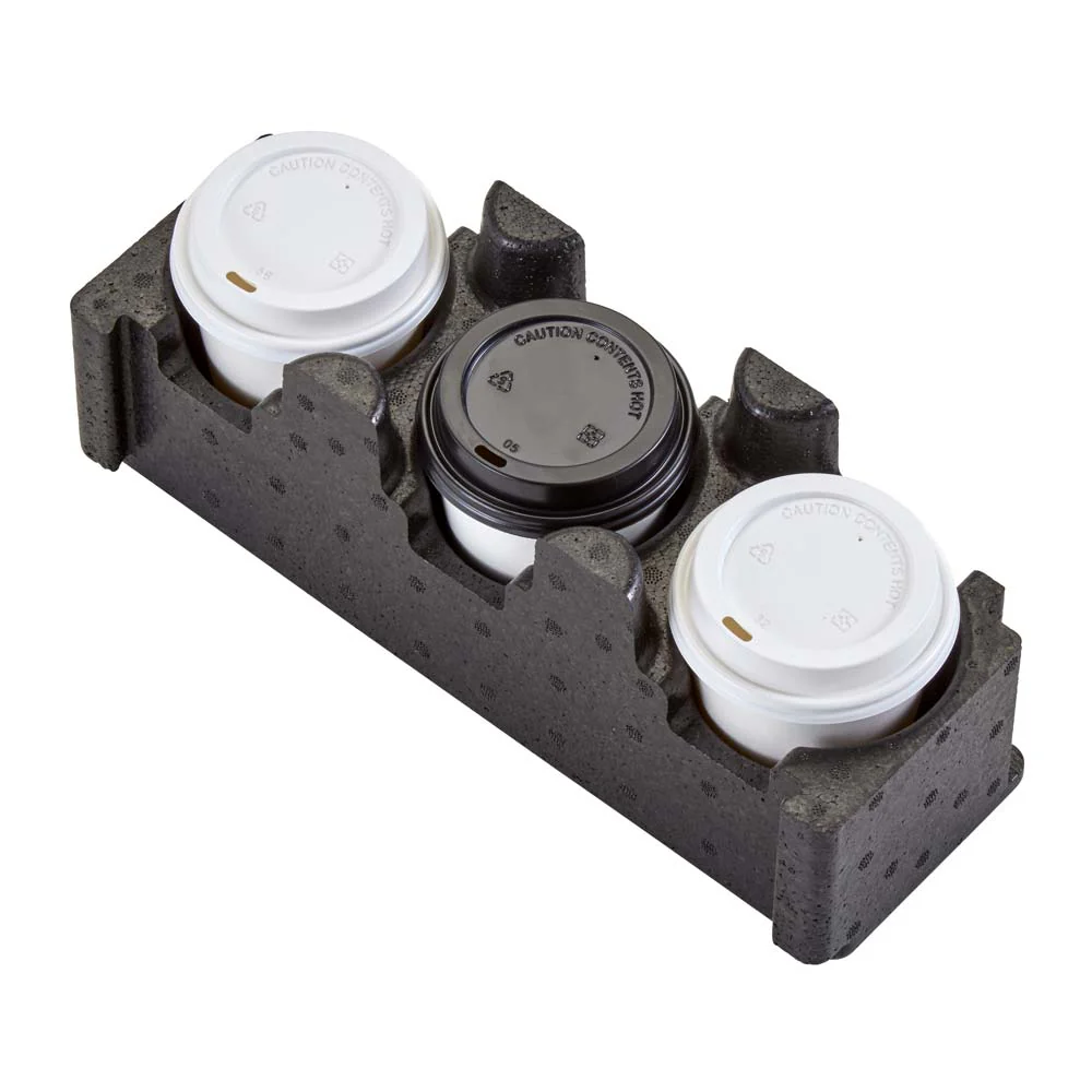 Cambro EPPBEVH2110 Cam GoBox 3-Compartment Beverage Holder, Set of 2 - Image 3