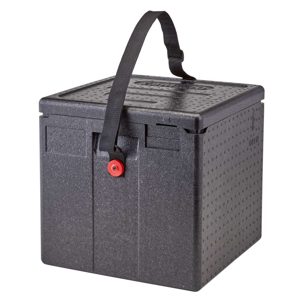 Cambro EPPMBWSTSW110 Cam GoBox Insulated Milk Crate Box, Black - Image 2