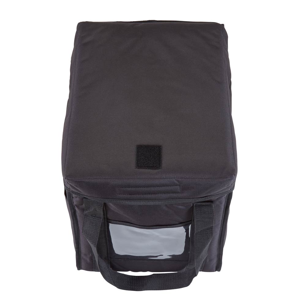 Cambro GBD121515110 GoBag Delivery Bag, Medium, Black, 12" x 15" - Image 2