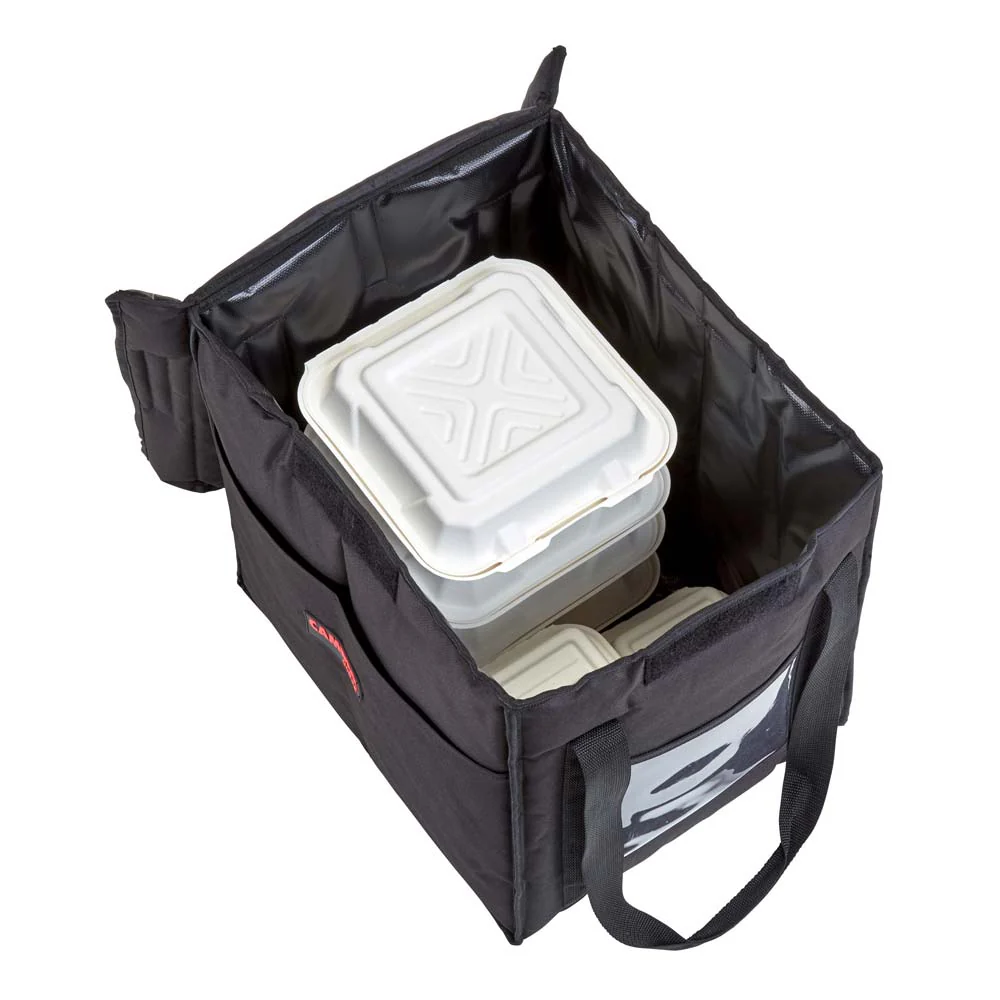 Cambro GBD121515110 GoBag Delivery Bag, Medium, Black, 12" x 15" - Image 3