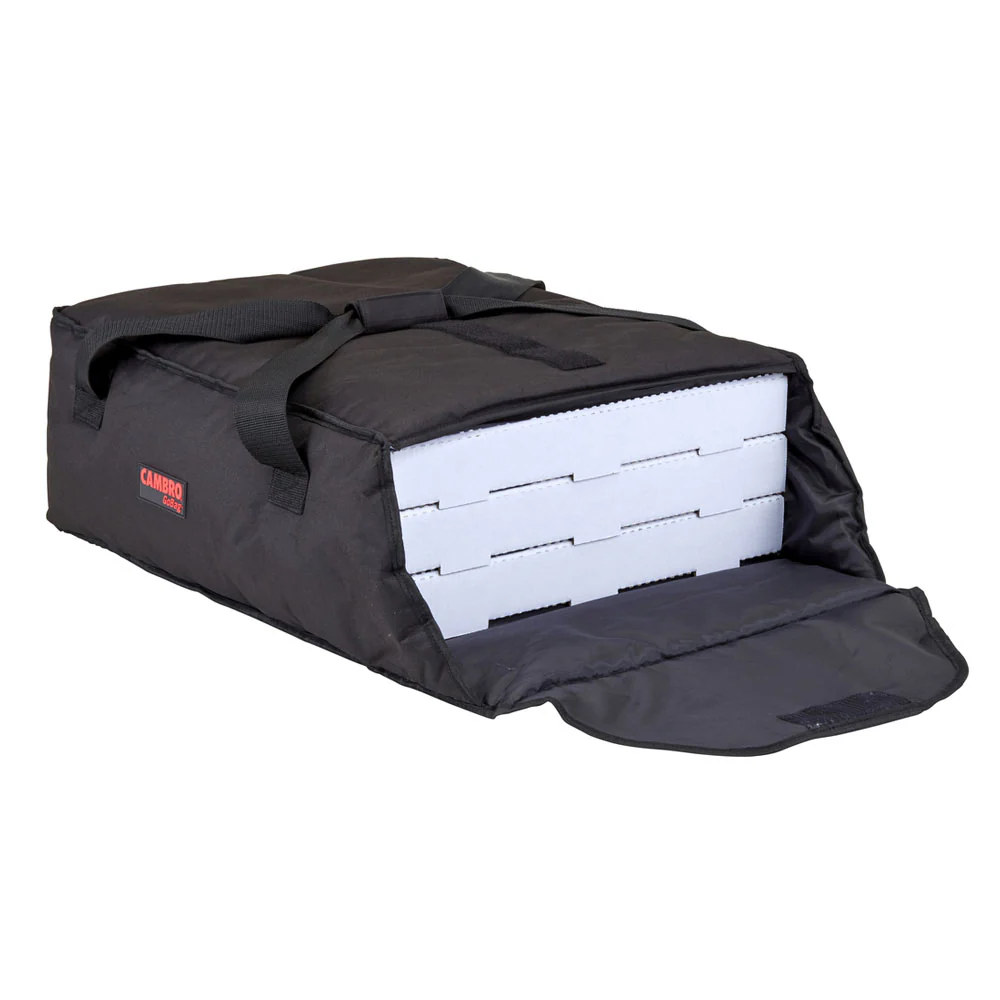 Cambro GBP318110 Standard GoBag Pizza Delivery Bag, Black, 17-1/2" x 20" - Image 2