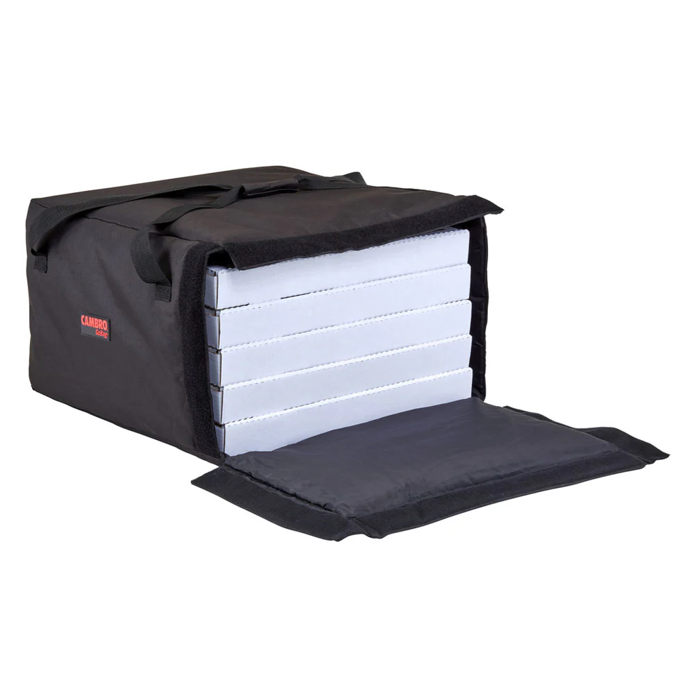 Cambro GBP518110 Standard GoBag Pizza Delivery Bag, Black, 19-1/2" x 19-1/2" - Image 3
